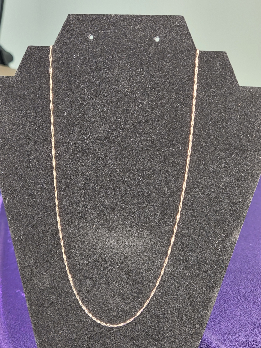 925 Sterling - 14k Rose Gold Vermeil Twisted Rope Necklace - Women Jewelry